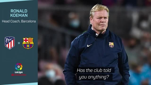 'I have eyes' - Koeman aware of sacking rumours