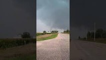 Tornado Begins Forming Over Fields