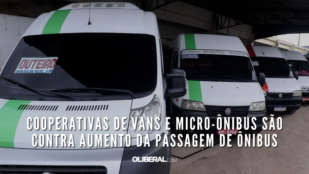 Cooperativas de vans e micro-ônibus são contra...