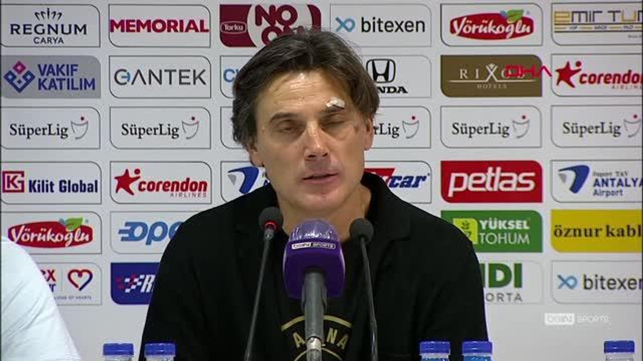 SPOR Fraport TAV Antalyaspor- Adana Demirspor maçının ardından