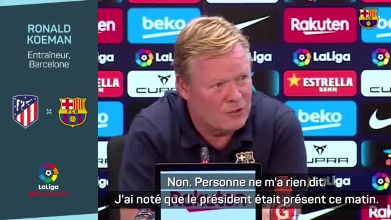 Barcelone - Un tout dernier match et puis s'en va ? "J'ai des oreilles et des yeux...", assure Koeman