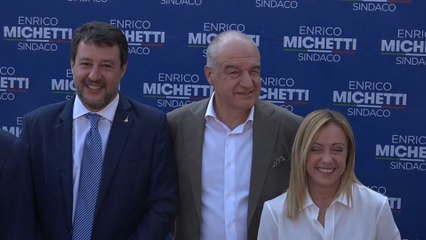 La derecha italiana escenifica su unión a dos días de las municipales