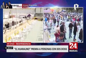 "El Huaralino" premia a personas vacunadas con las dos dosis contra la Covid-19