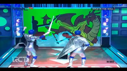 Hole In The Wall Awesome & We know it vs Nerd nerd round 4(part 2) to impossiwall MNCTV(Indo dub)