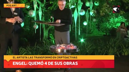 quemó 4 de sus obras transformadas en criptoactivos