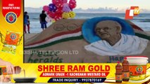 Sand Art by Manas Sahu to Celebrate Gandhi Jayanti