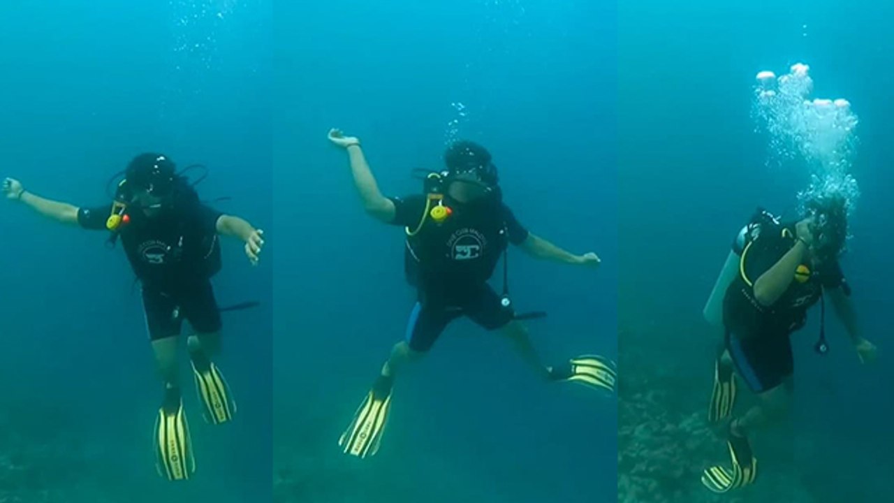 Neeraj Chopra Under Water Javelin Throw करते VI...