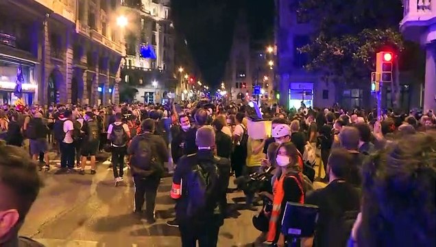 Mobilisation des indépendantistes catalans, 4 ans après le référendum d'autodétermination