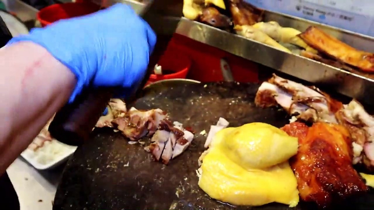 Street Food || ChiNa Food || SRice with Roasted Pork Roasted Ducks Hong Kong Food