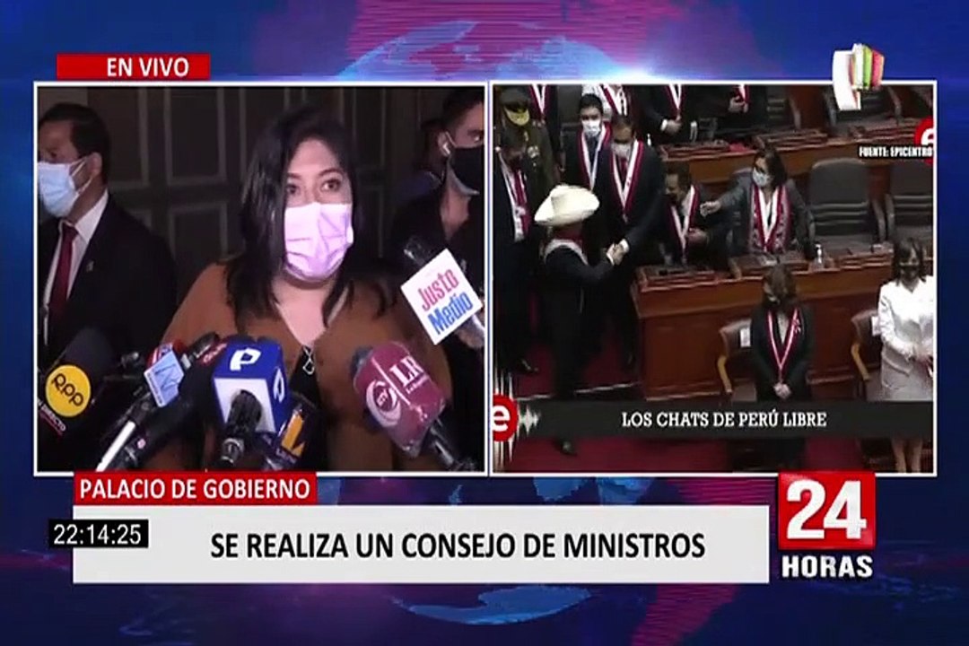 Betsy Chávez sobre los chats de Perú Libre: "Así me digan que renuncie, no voy a renunciar"