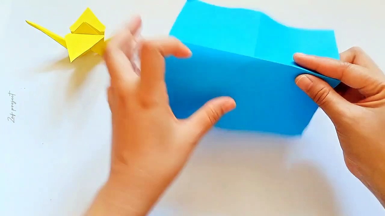 DIY _ How to make Origami Crane _ Origami Craft _ Origami Bird _ Origami Animal