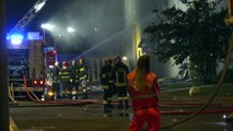 Maxi-incendio in Brianza: a fuoco alcuni capannoni a Villasanta