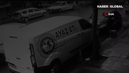 Direksiyon başında bayılan sürücü kaza yaptı! Kaza anı kamerada