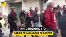 Arrancan las marchas del 1-O con identificaciones de la Guardia Civil