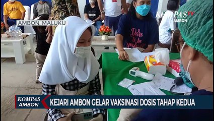 Kejari Ambon Gelar Vaksinasi Dosis Tahap Kedua
