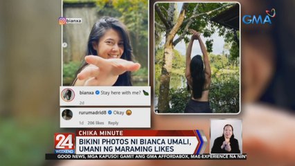 Bikini photos ni Bianca Umali, umani ng maraming likes | 24 Oras Weekend