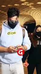 ALY GONI AND JASMIN BHASIN GOING TO SRINAGAR FOR SHOOT SPOTTED AT AIRPORT