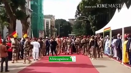 Guinée : les mots forts de Mamadi Doumbouya à la place des martyrs…
