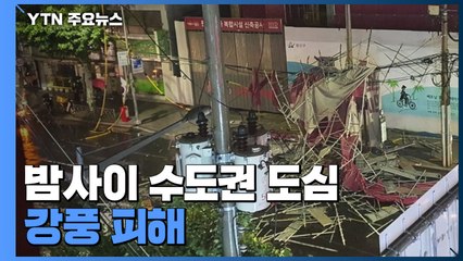 밤사이 수도권 도심 강풍 피해...농작물 피해도 속출 / YTN