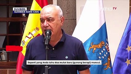 Penampakan Dua Mulut Lava Baru Gunung Berapi di La Palma