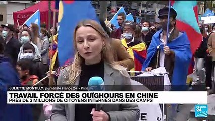 Manifestation à Paris pour la reconnaissance du "génocide Ouïghours"