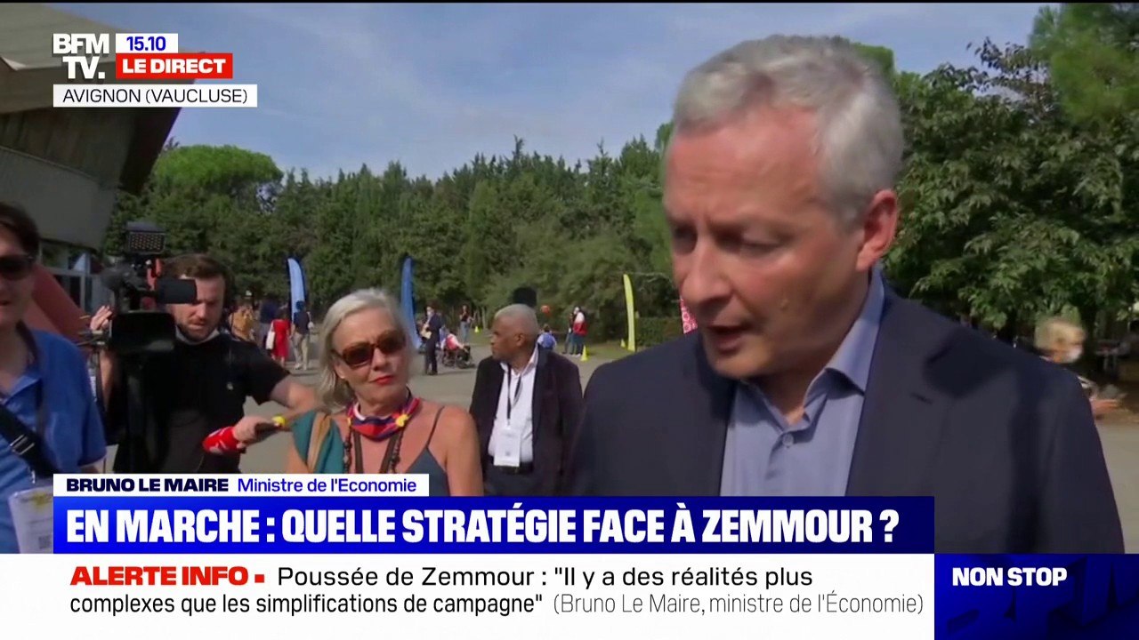 Bruno Le Maire sur la montée d'Éric Zemmour dans les sondages: "Il y a des réalités plus complexes que les simplifications de campagne"