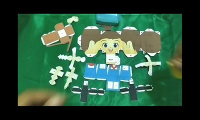 membuat karakter harves moon (papercraft)