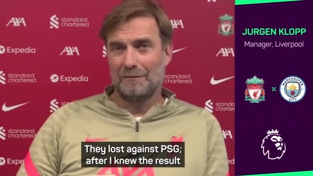 Klopp expects 'outstanding' City to strike back