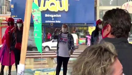 Ato contra o governo Bolsonaro é realizado em Cascavel