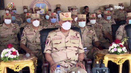 فى إطاراحتفالات أكتوبر المجيدة وزير الدفاع يشهد تنفيذ المرحلة الختامية للمناورة رعد 32