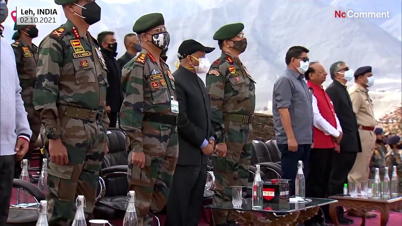 Largest Indian flag measuring 68.6 by 45.7 meters unveiled on mountain