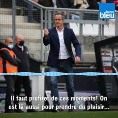 Philippe Hinschberger remercie les supporters, venus nombreux à la Licorne (0-0) contre Toulouse