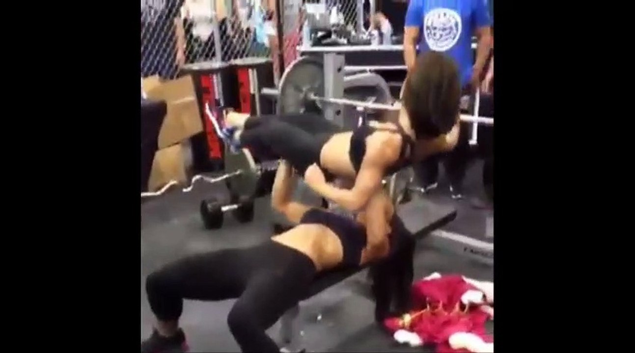 woman lift carry man  part 8