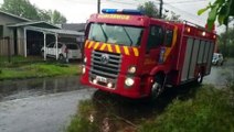 Árvore cai em via pública e Corpo de Bombeiros são mobilizados ao Bairro Periolo, em Cascavel