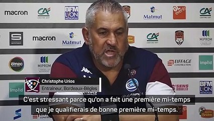 5e j. - Urios : “On a été acteurs en première période”