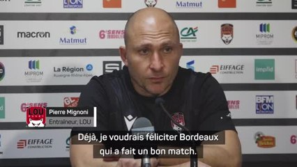 5e j. - Mignoni : “Bordeaux est resté dans ses schémas”