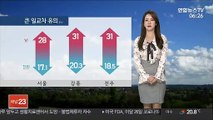 [날씨] 전국 맑고 일교차 커…남부 30도 안팎 늦더위