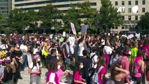 Protestos pelo direito ao aborto nos EUA