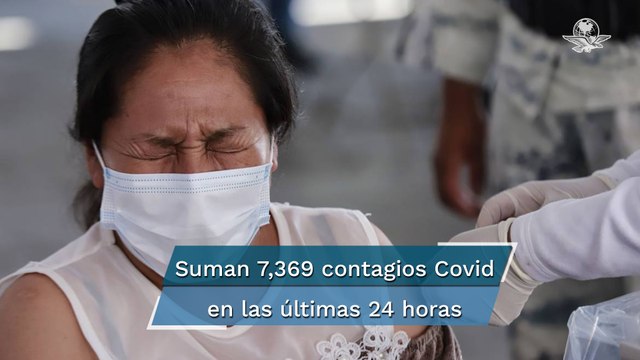 México registra 614 muertes y 7 mil 369 contagios por Covid en 24 horas
