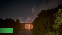Ponte in fiamme a Roma, blackout in diversi quartieri