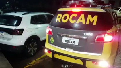 Carro furtado em Foz é recuperado pela Rocam no Bairro Santa Cruz