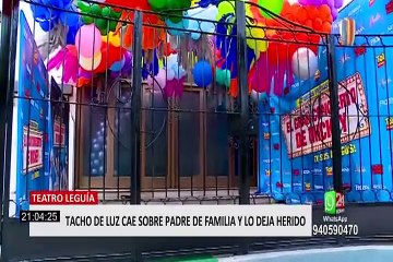 Show en el teatro Leguía terminó en tragedia: hombre resultó herido tras caerle un tacho de luz