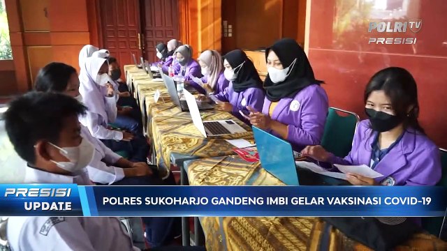 Polres Sukoharjo Gandeng IMBI Solo Raya Gelar Vaksinasi Covid-19 Untuk Pelajar dan Masyarakat
