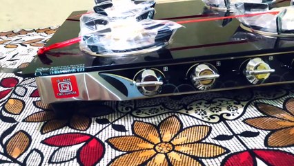 4 burner gas stove unboxing
