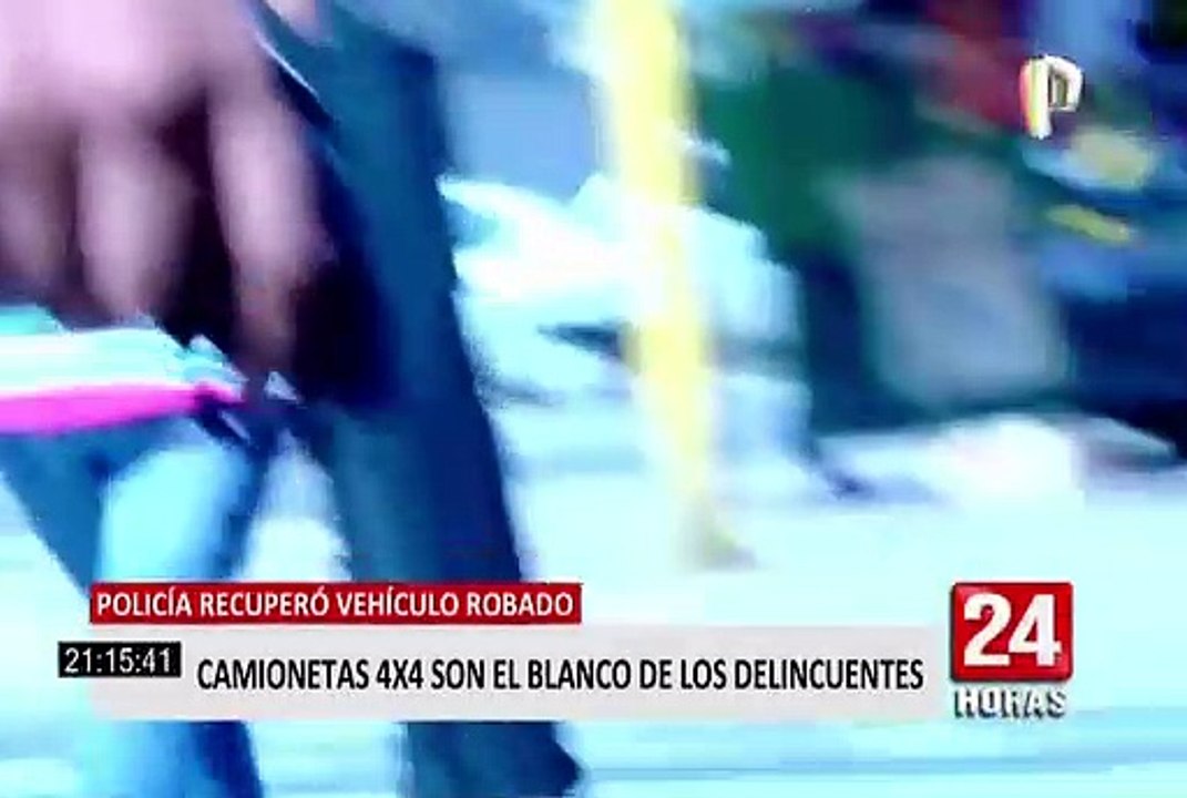 Camionetas 4x4 son blanco de la delincuencia en diferentes distritos del país