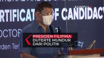 Presiden Filipina Duterte Mundur dari Politik!