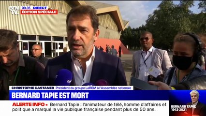 Christophe Castaner: Bernard Tapie "n'a jamais baissé les bras"