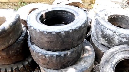 Kerajinan dari ban bekas