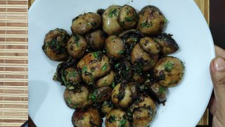 Garlic Mushroom Recipe | Butter Garlic Recipe | Mushroom Fry