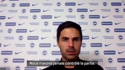7e j. - Arteta : "Nous ne méritions pas plus"